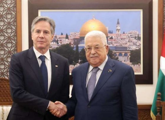 Abbas tokom susreta s Blinkenom govorio o potrebi potpunog prekida vatre u Gazi