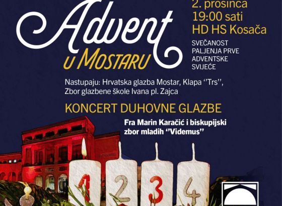 Paljenjem prve svijeće počinje Advent u Mostaru