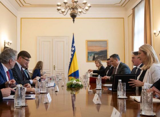 Članovi Predsjedništva BiH primili zamjenika izvršnog direktora EEAS-a Marka Makoveca