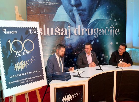 BH POŠTA BEZ DILEME: Promocija poštanske marke “100 godina Sarajevske filharmonije”