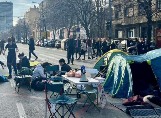 Studenti blokirali središte Beograda