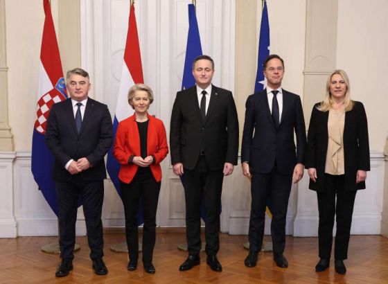Von der Leyen i Rutte s Predsjedništvom BiH: Iskoristiti pozitivan momentum u EU i postići napredak