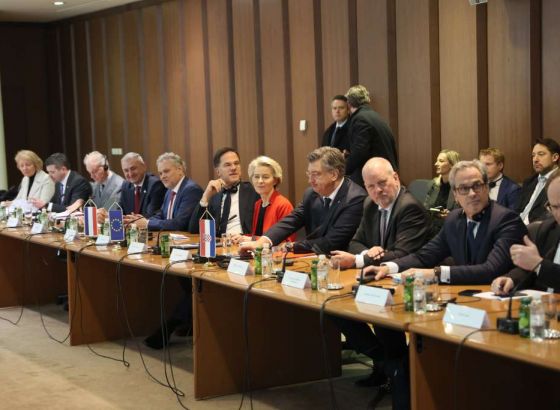 Von der Leyen, Rutte i Plenković na sastanku u Vijeću ministara BiH