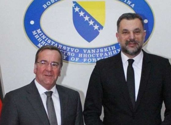 Konaković - Pistorius: Nastavak podrške Bosni i Hercegovini i njenom odbrambenom sektoru