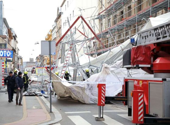 Pala skela u središtu Zagreba, vrši se pretraga za moguće zatrpanom osobom