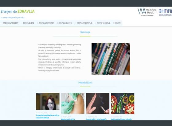 BH naučnici i ljekari kroz online platformu donose savjete i edukativne sadržaje posvećene zdravlju
