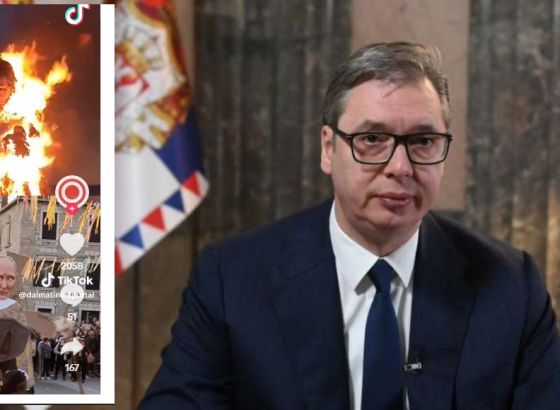 Vučić o spaljivanju svog lika na karnevalu u Kaštelima: Kad su mi spaljivali kuće i crkvu, šta je jedna lutka