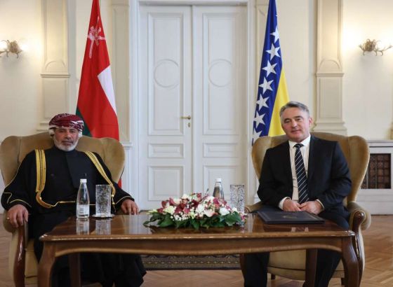 Komšić primio akreditive novoimenovanog ambasadora Sultanata Oman