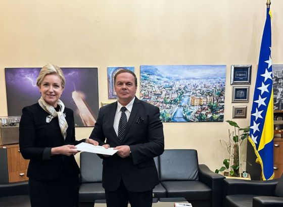 Novoimenovana ambasadorica Latvije u BiH Elita Kuzma predala kopije akreditivnih pisama