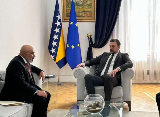 Konaković primio u nastupnu posjetu novoimenovanog ambasadora Sultanata Oman za BiH