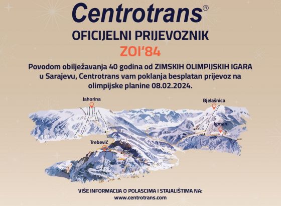 CENTROTRANS - oficijelni prijevoznik ZOI' 84