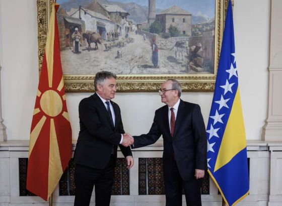 Komšić i Redžepi o bilateralnim odnosima Bosne i Hercegovine i Sjeverne Makedonije