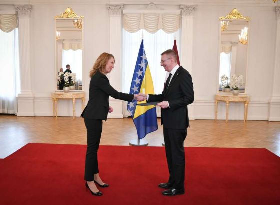 Ambasadorica Anesa Kundurović Miljak predala vjerodajnice predsjedniku Latvije