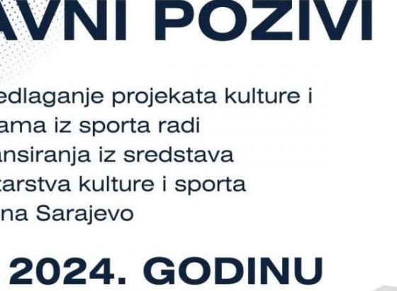 Objavljeni javni pozivi za sufinansiranje projekata kulture i sporta za 2024. godinu u KS