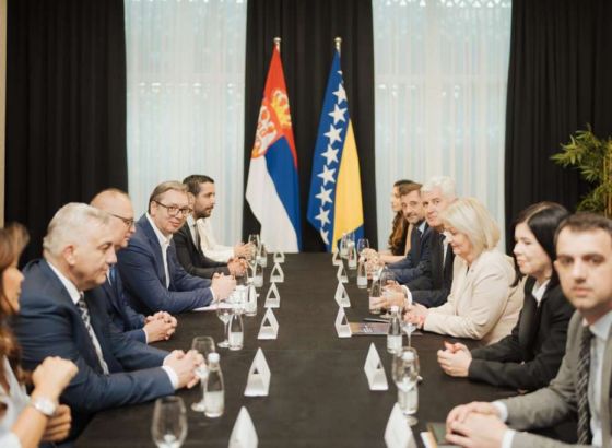 Zamjenik predsjedatelja Doma naroda PS BiH Dragan Čović sastao se u Mostaru s predsjednikom Srbije