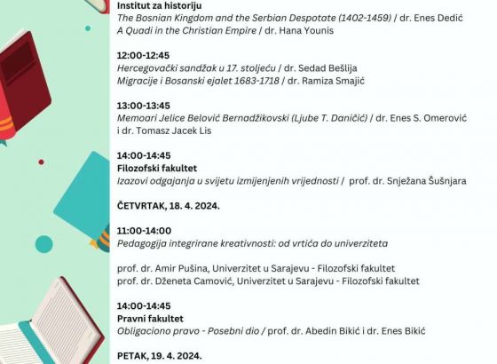 Univerzitet u Sarajevu na sarajevskom sajmu knjiga i učila, pripremljen bogat program