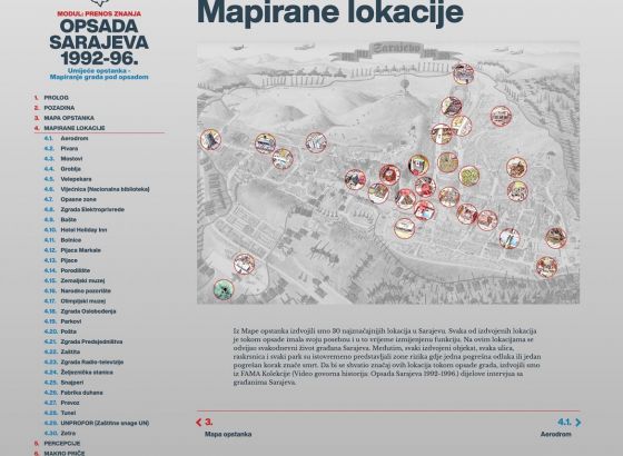 Opsada Sarajeva 1992-1996. -Umijeće opstanka: Mapiranje grada pod opsadom