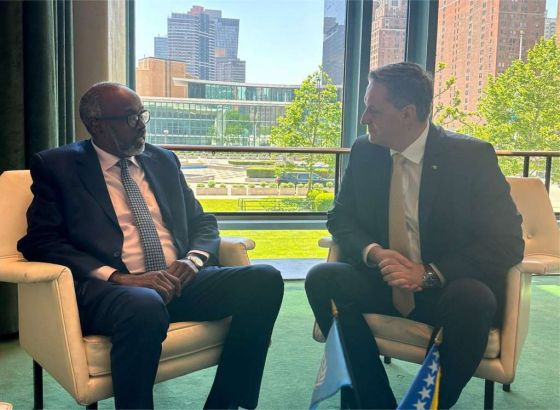 Bećirović u UN-u s ambasadorom Somalije: Rezolucijom o Srebrenici jača se proces pomirenja