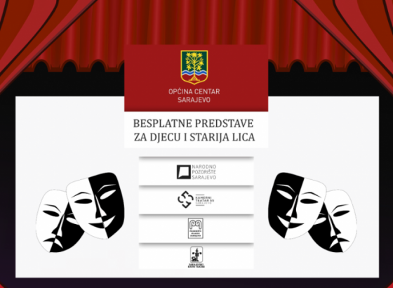 'Besplatne predstave za djecu i starija lica', projekt Opštine Centar i sarajevskih pozorišta