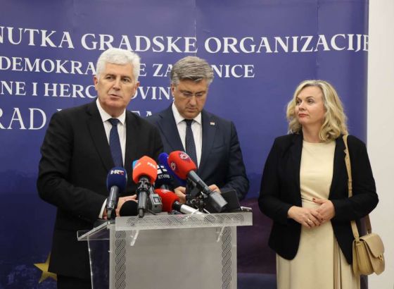 Plenković i Čović: Snažna podrška BiH na europskom putu, ali i suradnja sestrinskih stranaka (VIDEO)