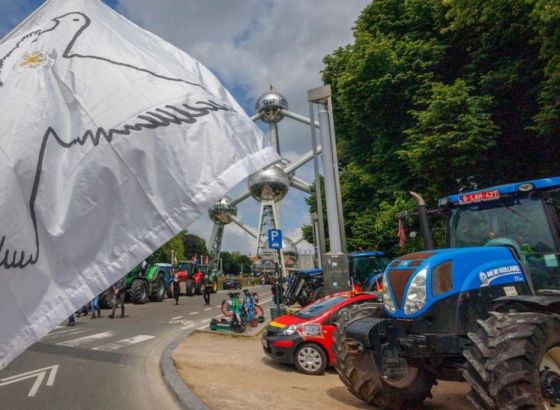 Protesti poljoprivrednika u Bruxellesu pred evropske izbore