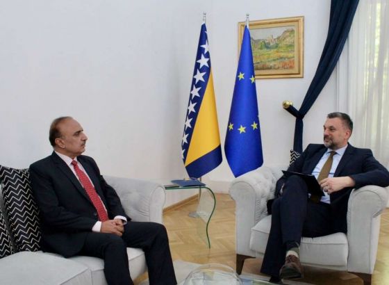 Konaković primio u nastupnu posjetu ambasadora Pakistana Syeda Qaisera Abbasa Shaha