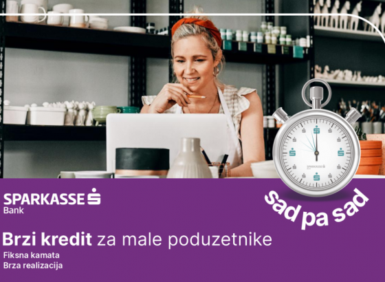 Sparkasse Banka podržava male biznise kroz posebne ponude i usluge