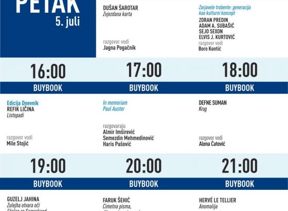 Predstavljanje knjige 'Zvjezdana karta' Dušana Šarotara otvara treći programski dan Bookstana