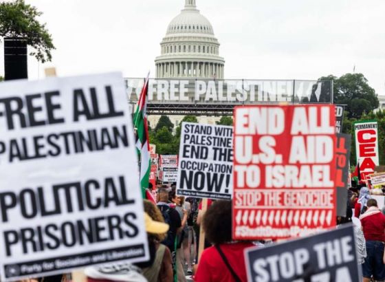 Hiljade ljudi na protestima u Washingtonu protiv Benjamina Netanyahua