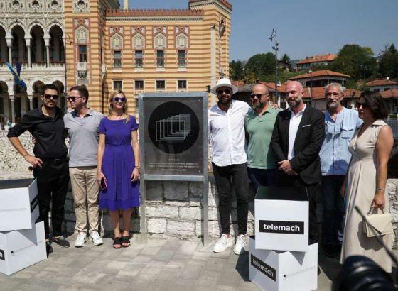 Otkrivena ploča u znak priznanja Baščaršiji kao evropskom filmskom blagu (VIDEO)