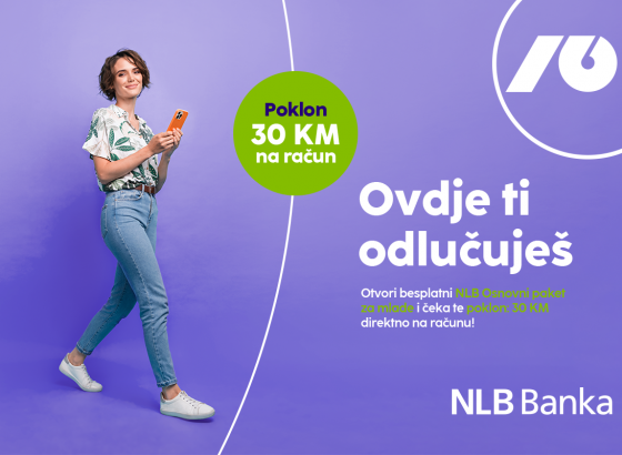 NLB Banka Sarajevo obezbijedila pogodnosti za NLB Osnovni paket za mlade