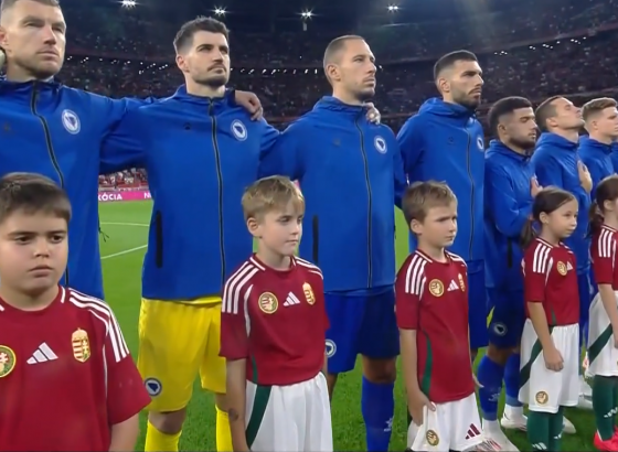 SRETNO ZMAJEVI: Započela utakmica fudbalske reprezentacije BiH i Mađarske u Budimpešti