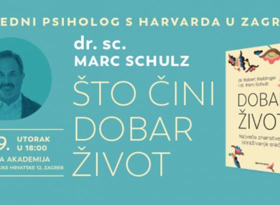 Psiholog s Harvarda otkriva u Zagrebu što je dobar život 