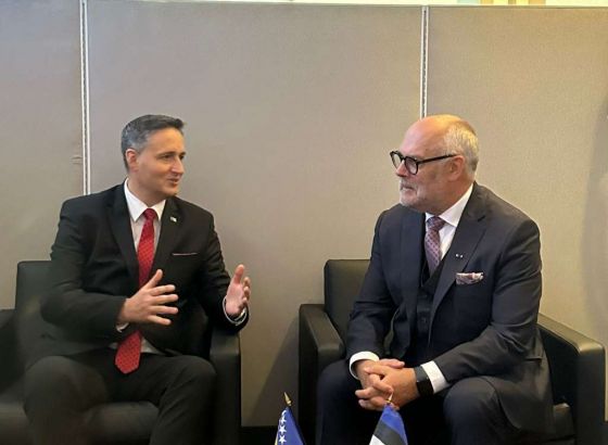 Bećirović s predsjednikom Estonije: Jačati veze BiH s članicama NATO-a i EU