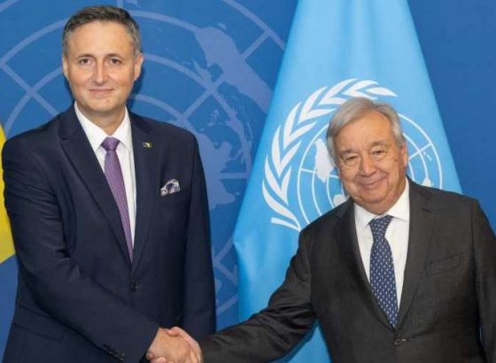 Bećirović zahvalio generalnom sekretaru UN-a na podršci prilikom usvajanja Rezolucije o genocidu u Srebrenici
