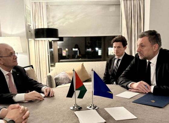 Konaković sa premijerom i ministrom vanjskih poslova i iseljeništva Palestine Mohammadom Mustafom