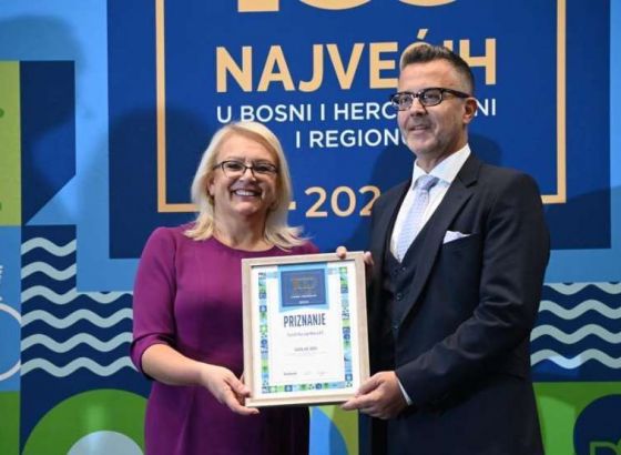 Priznanje 'Vizija 100' dodjeljeno Turističkoj zajednici Kantona Sarajevo