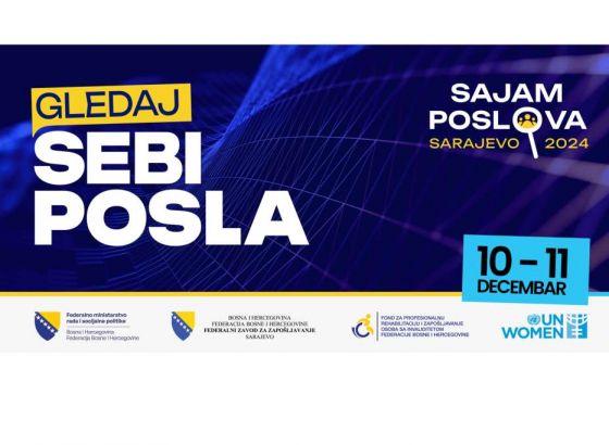 'Sajam poslova - Gledaj sebi posla' 10. i 11. decembra u Sarajevu