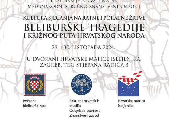 Međunarodni simpozij o kulturi sjećanja na Bleiburšku tragediju idućega tjedna u Zagrebu