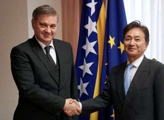 Zvizdić primio je  u oproštajnu posjetu ambasadora Japana Masamija Kinefuchija