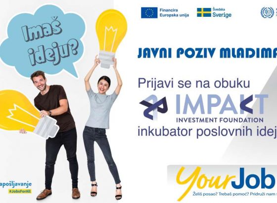 Javni poziv mladima za sudjelovanje na obuci Inkubator poslovnih ideja u BiH