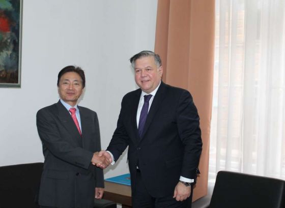 Brkić primio u oproštajni posjet veleposlanika Japana u BiH Masamija Kinefuchija