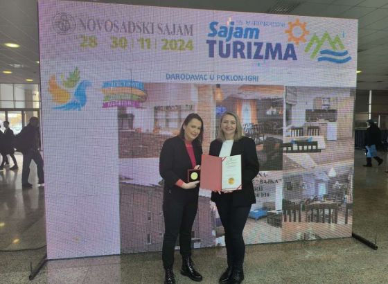 Turističkoj organizaciji Prijedor Diploma sa zlatnom medaljom na Sajmu turizma u Novom Sadu