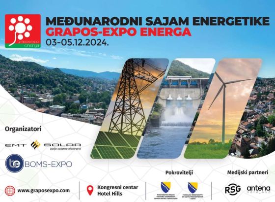 U Sarajevu danas počinje Međunarodni sajam energetike Grapos Expo Energa
