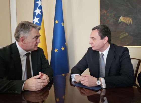 Komšić s Kurtijem: Cijenimo ukidanje viza, to doprinosi boljoj povezanosti građana BiH i Kosova