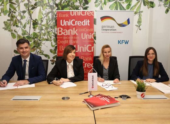 UniCredit Bank i KfW potpisali ugovor o zajmu za novi program u vrijednosti 20 miliona eura