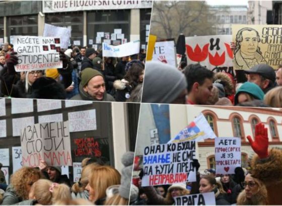 Dio prosvjetnih radnika u Srbiji obustavio rad