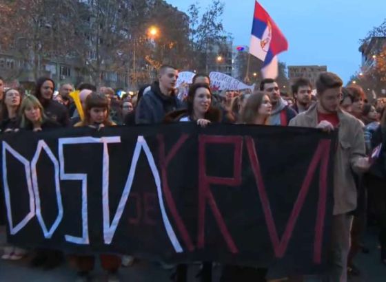 Protest u Novom Sadu zbog napada na studente
