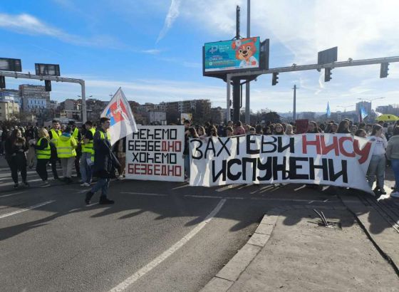 Srbija: Prosvjednici kreću pješice u Novi Sad