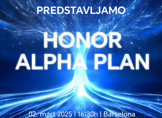 HONOR predstavlja strategiju „HONOR ALPHA PLAN” na MWC sajmu u Barseloni